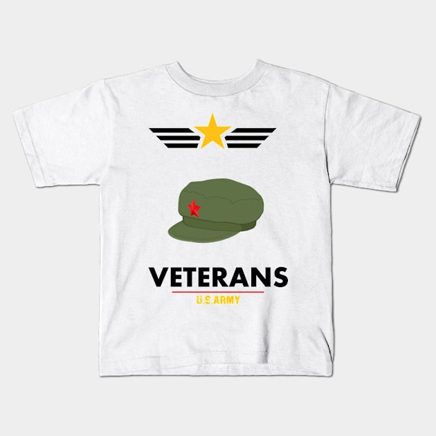 U.S. Veteran Kids T-Shirt by barwarrior